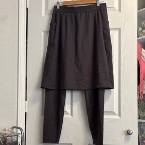 Women's Black Skirt with Leggings